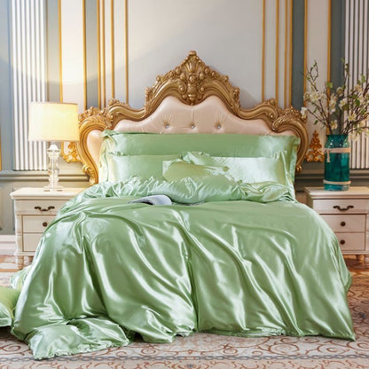 PureSilk - 4-teiliges Luxus-Bettwäsche-Set aus Seide