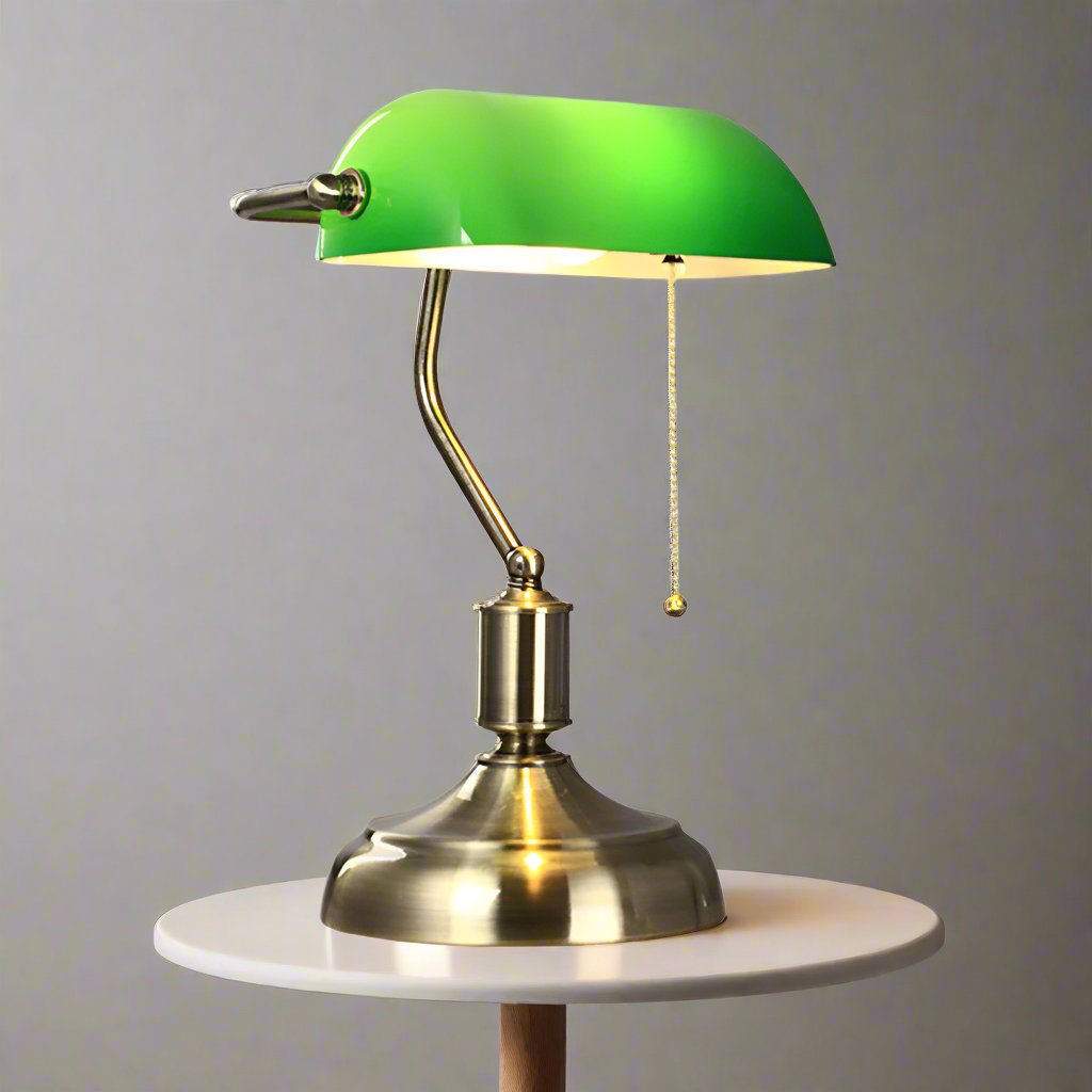 GlasLuxe - Europæisk Stil Bordlampe