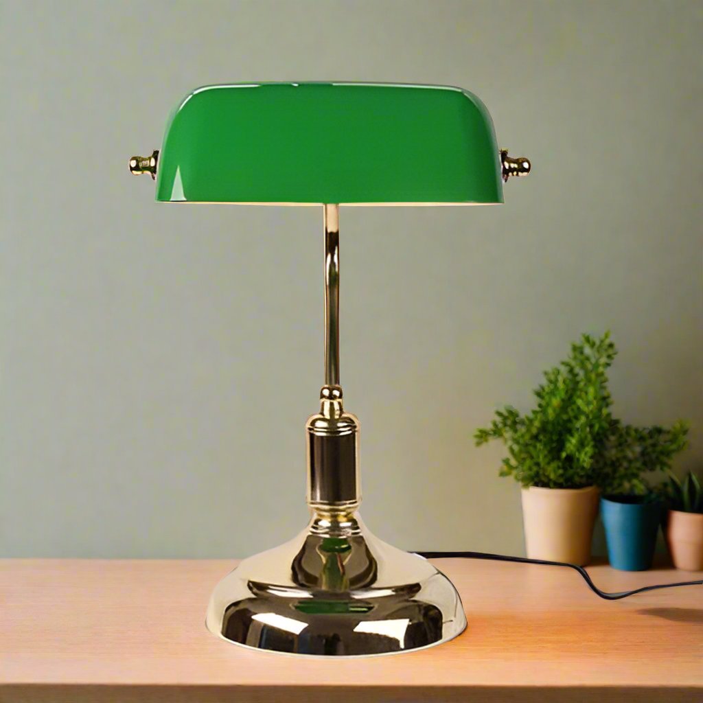 GlasLuxe - Europæisk Stil Bordlampe