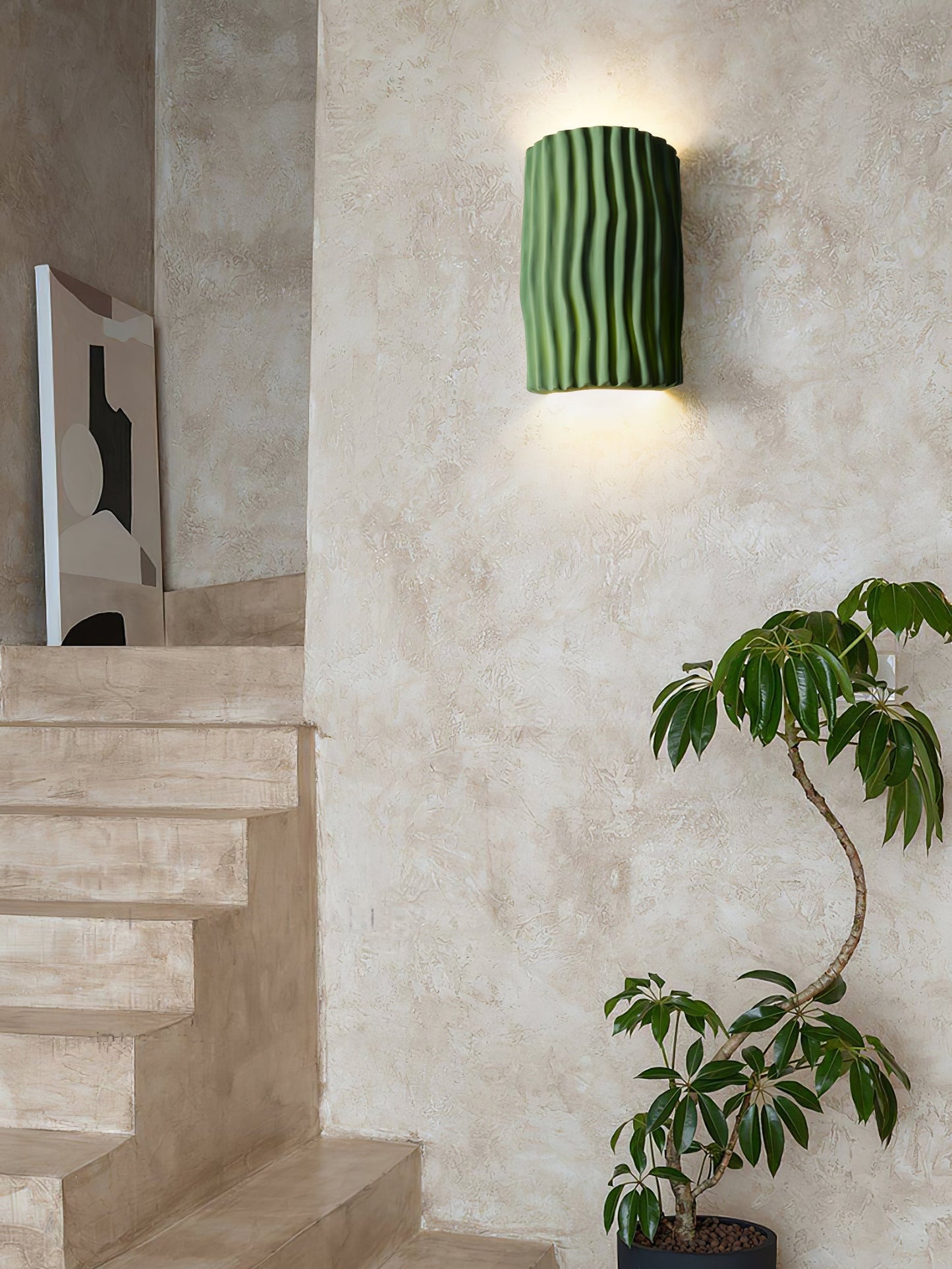 NordicCharm - Funktionale Harzwandlampe in Warmlicht