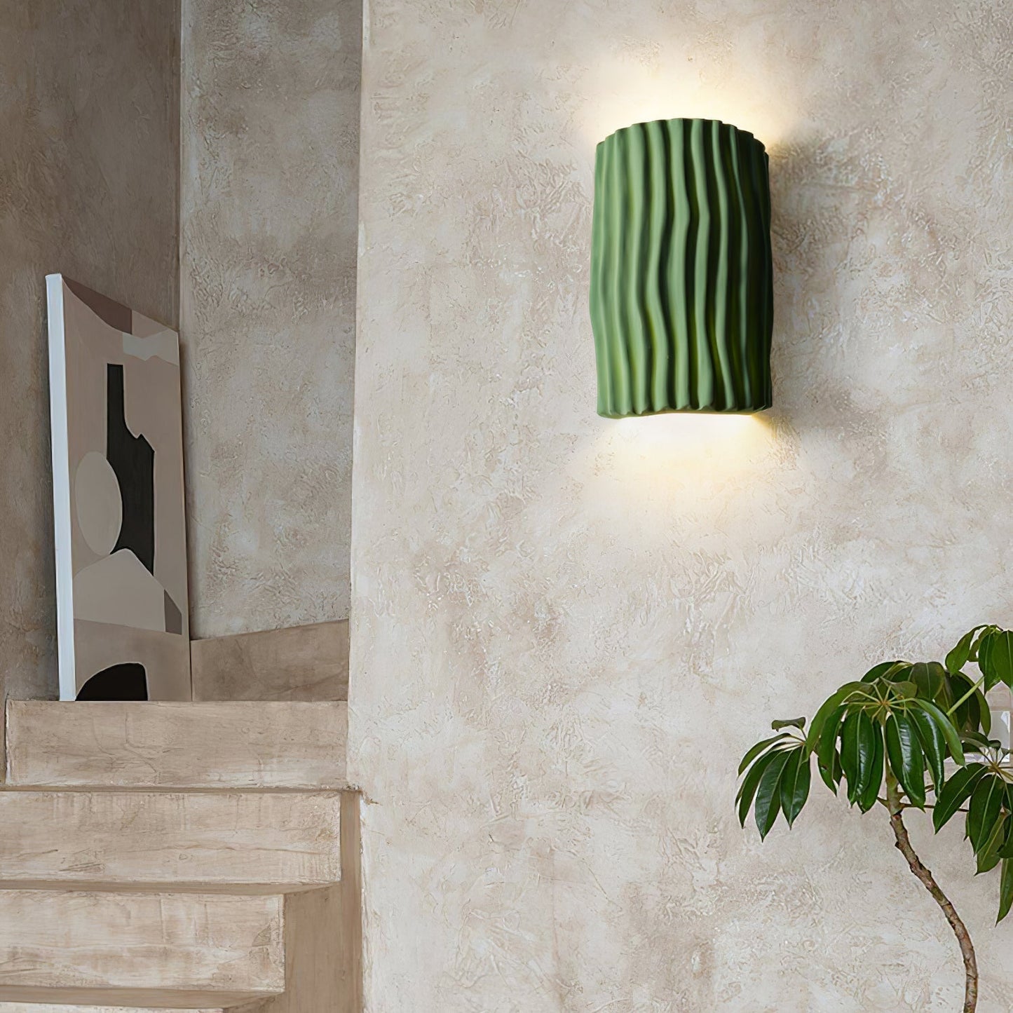 NordicCharm - Funktionale Harzwandlampe in Warmlicht