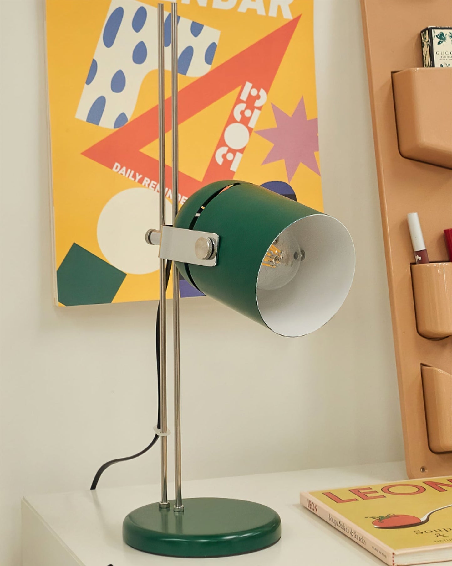 CombiGlow - Bordlampe med fleksibel form og omgivende glød