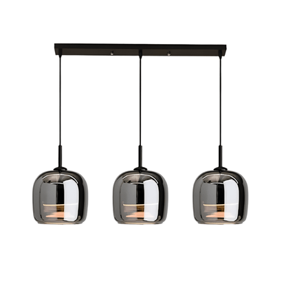 Nordisk Glød | Sort glas pendel lampe