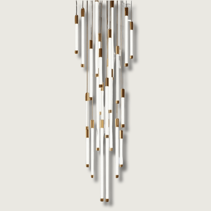LuxeStairs - LED Gold Kronleuchter