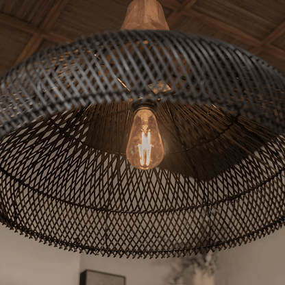 BohoRust - Handmade Rattan Pendant Light