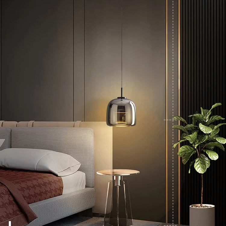 Nordisk Glød | Sort glas pendel lampe
