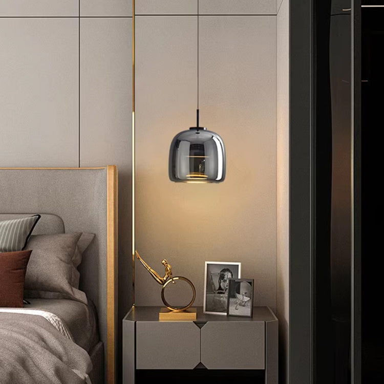 Nordisk Glød | Sort glas pendel lampe