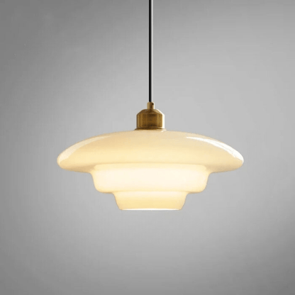 Halo de verre | Suspension blanche