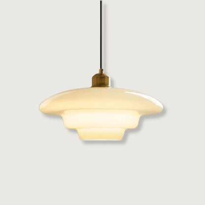 Halo de verre | Suspension blanche
