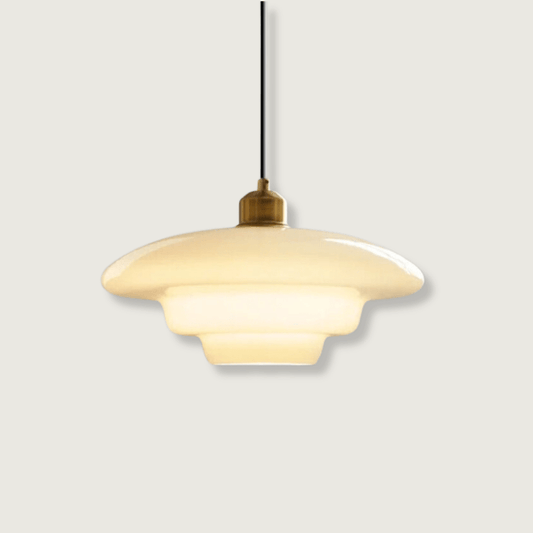 GlassHalo | Hvit pendellampe