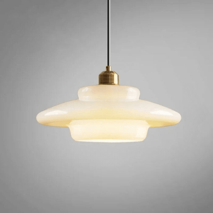 Halo de verre | Suspension blanche