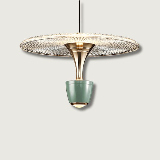 GoldPetal - Luxe Crystal Chandelier with Umbrella Shape