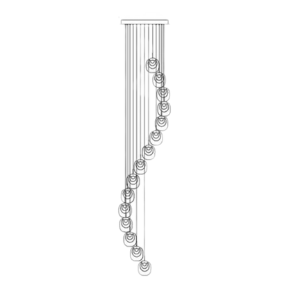 StairLuxe - Innovativer Kronleuchter für Treppen mit Kristallen