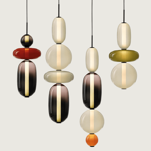 Pendant Light Made of Candied Glass