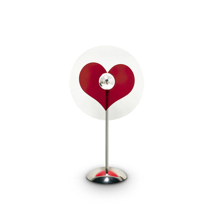HeartBeam - Bordlampe med metallskjerm og oppladbar LED