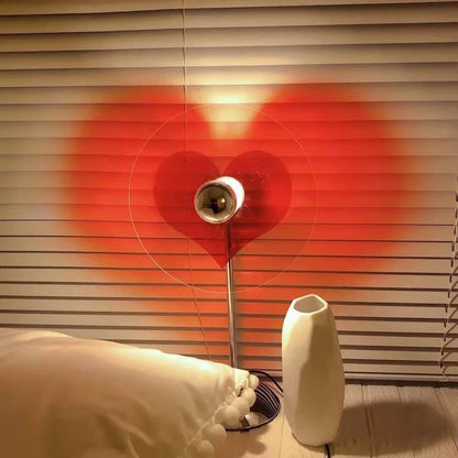 HeartBeam - Bordlampe med metallskjerm og oppladbar LED