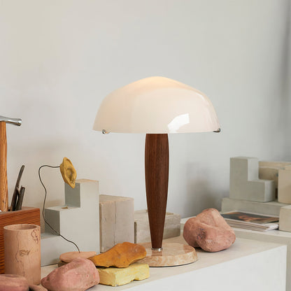 ClassicIllume – Bordlampe med kombination af marmor og glas