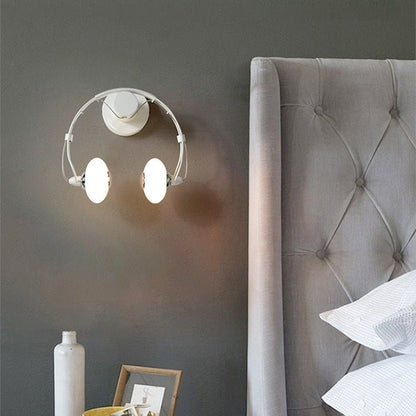 SoundWave - LED-Wandlampe in Kopfhörerform