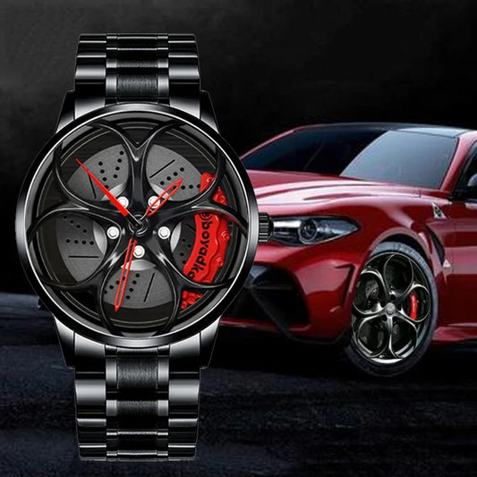 WheelFusion – Montre en acier inoxydable au design unique