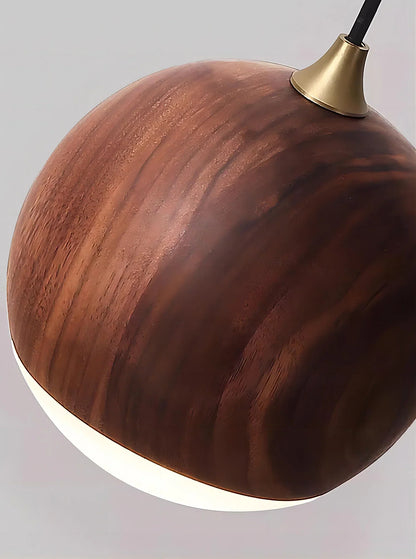 TimberOrb - Lampe murale en noyer pour un éclairage subtil