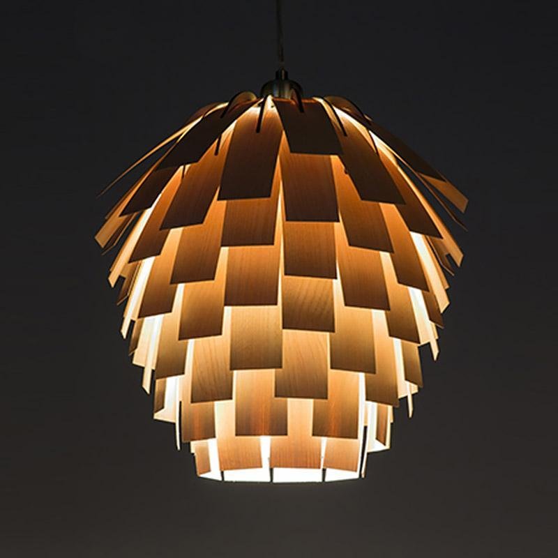 PineCharm | Natural Wooden Pendant Light