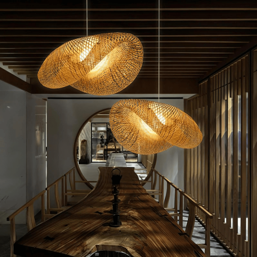 BohoRay - Bamboo Pendant Light for a Natural Atmosphere