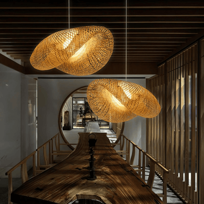 BohoRay - Bamboo Pendant Light for a Natural Atmosphere
