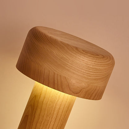 WoodenLuxe - Bordlampe med minimalistisk tårnstil og blødt lys