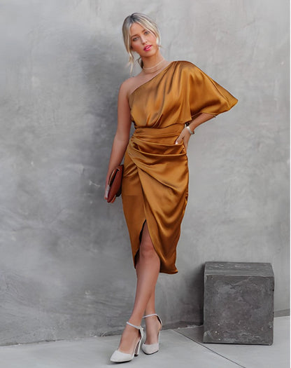 Belle robe de soirée en satin pour femmes – Jessa