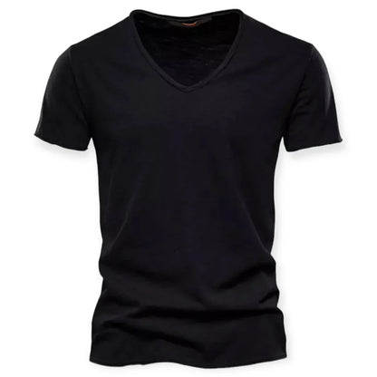 T-shirt à col en V pour hommes
