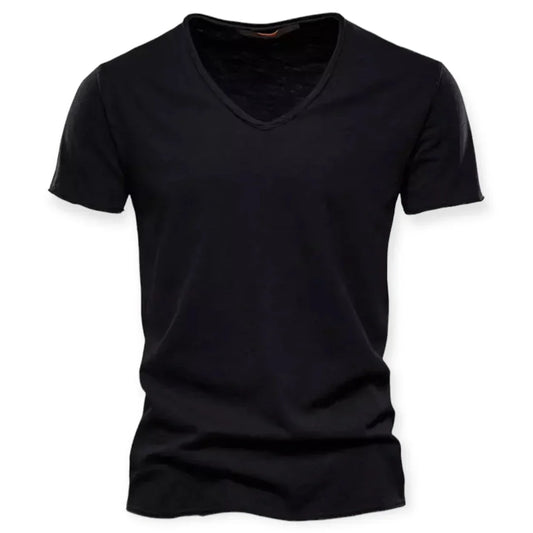 T-shirt à col en V pour hommes