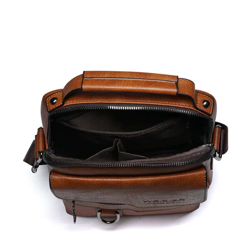 Sac bandoulière en cuir de luxe Wanlana