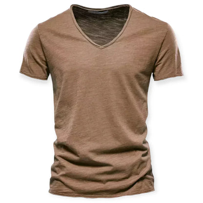 T-shirt à col en V pour hommes