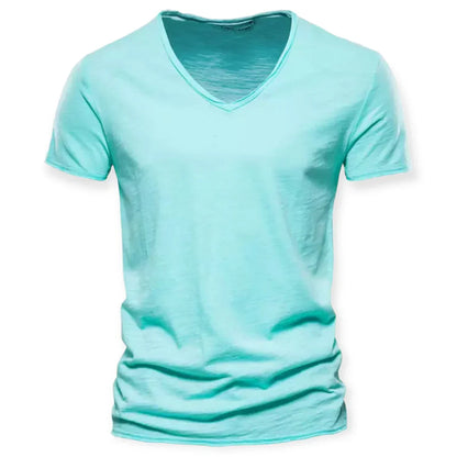 T-shirt à col en V pour hommes