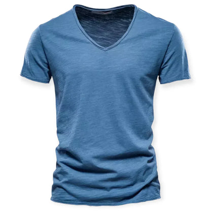 T-shirt à col en V pour hommes