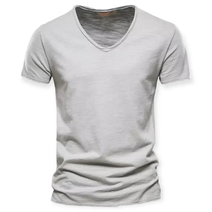 T-shirt à col en V pour hommes