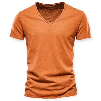 T-shirt à col en V pour hommes