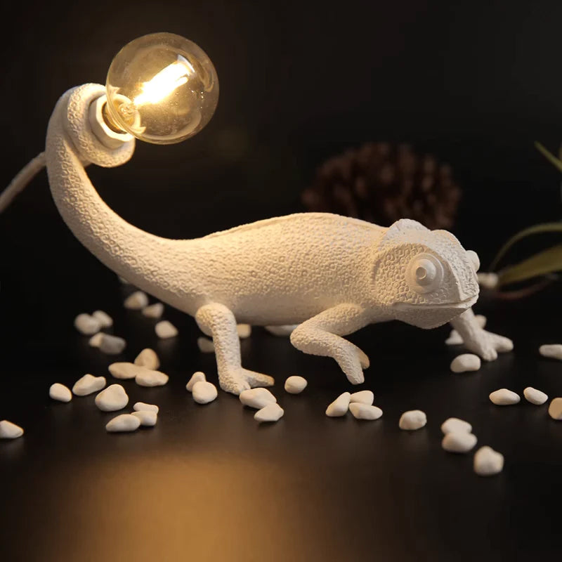 CamouLuxe - Harpiks Bordlampe med Kameleon Stil