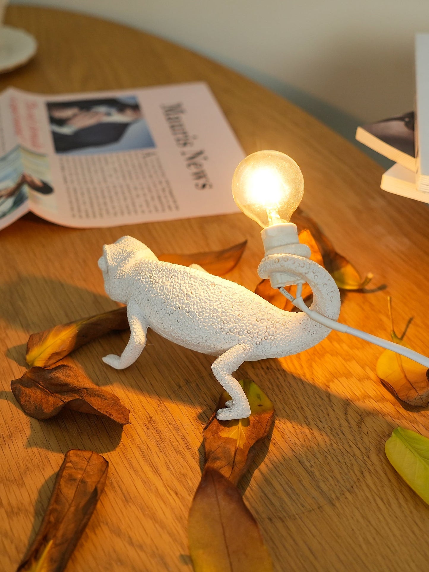 CamouLuxe - Harpiks Bordlampe med Kameleon Stil