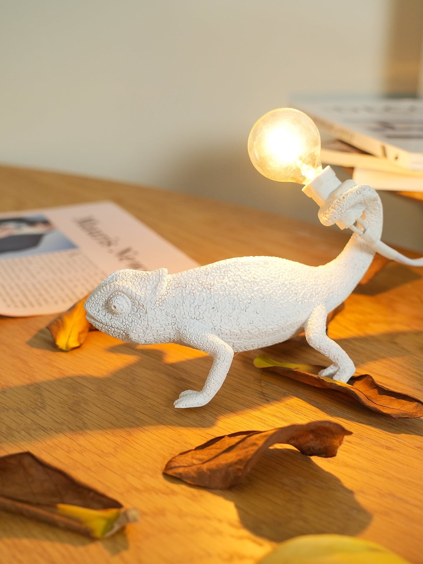 CamouLuxe - Harpiks Bordlampe med Kameleon Stil