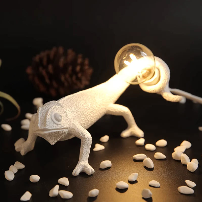 CamouLuxe - Harpiks Bordlampe med Kameleon Stil