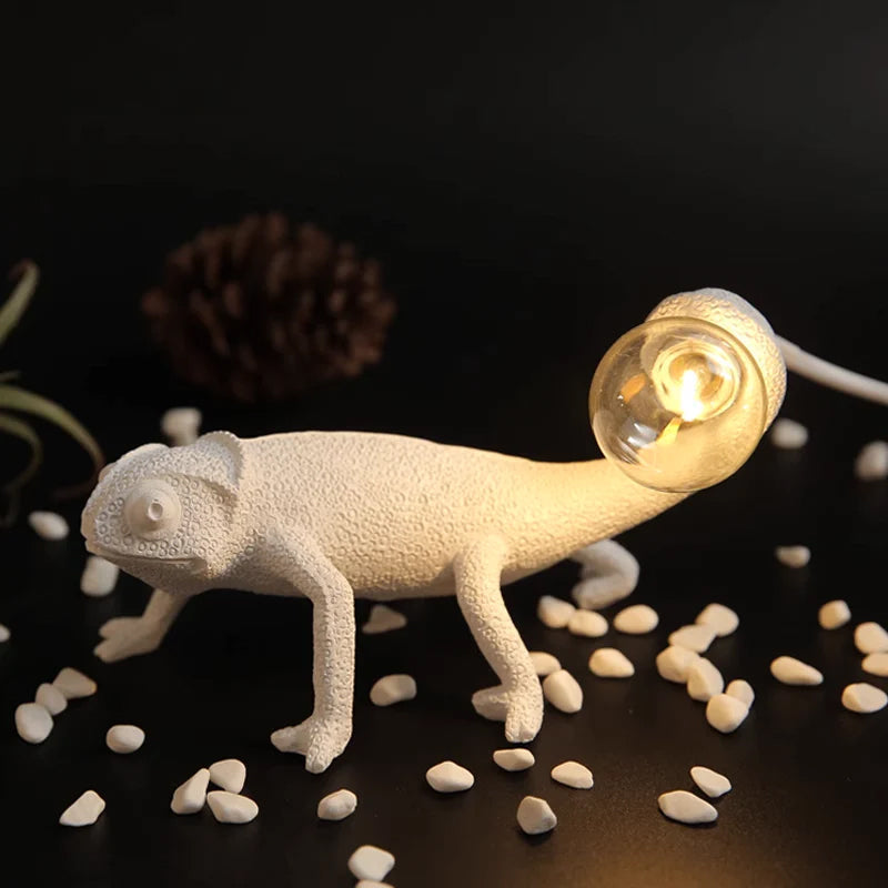 CamouLuxe - Harpiks Bordlampe med Kameleon Stil