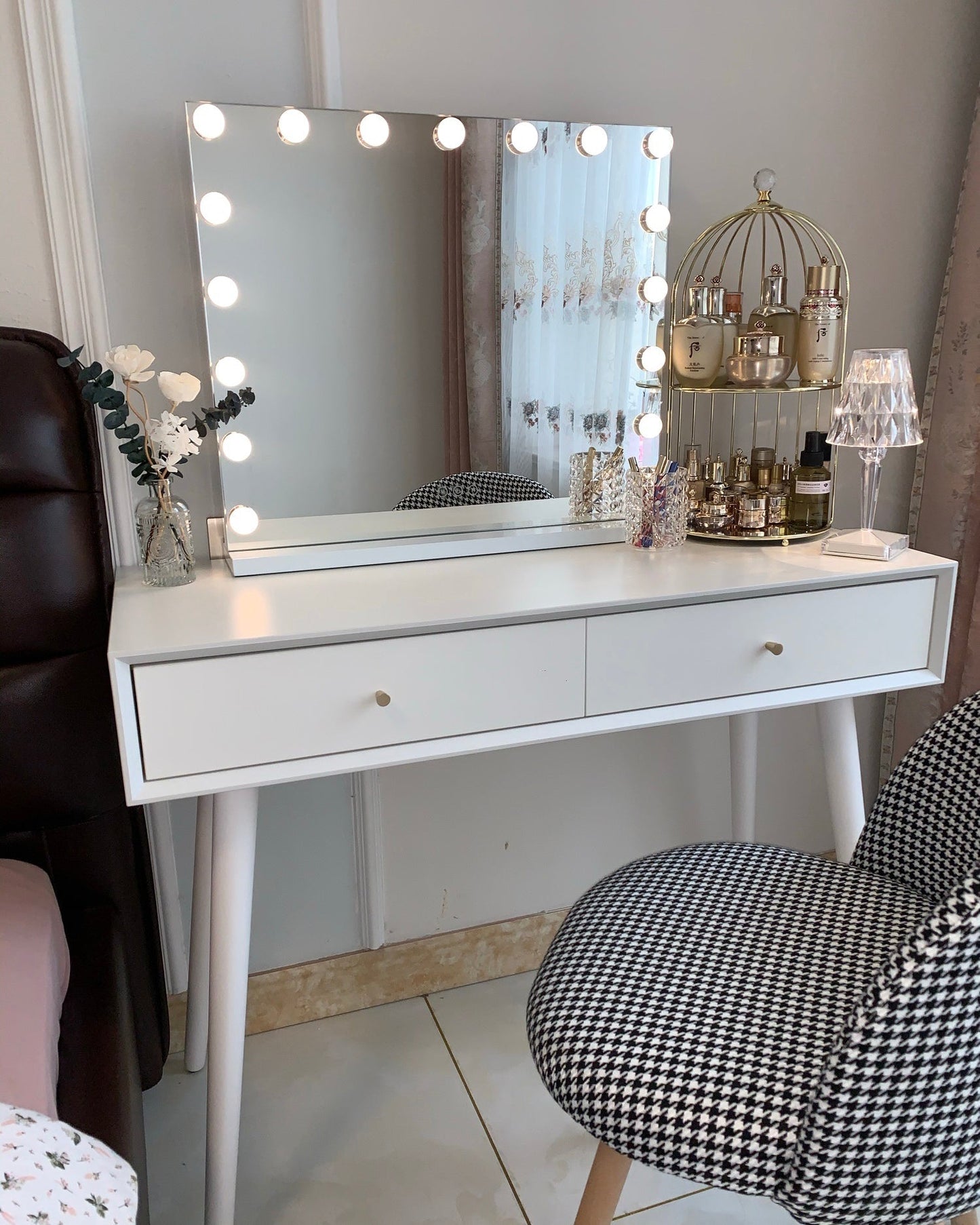SparkLicht - Lampe de table moderne avec LED et effet glamour