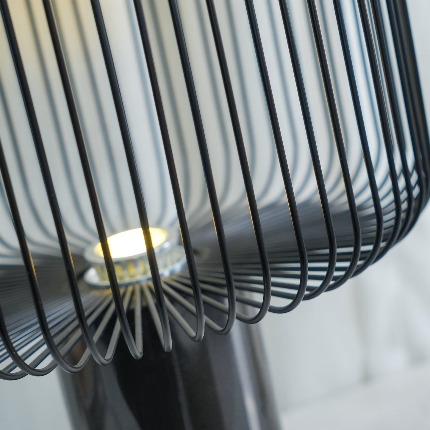 LuxeKeshi - Table Lamp with Modern Base and Subtle Lighting