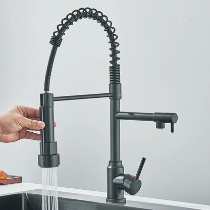 SpringFlow – Køkkenarmatur med dobbelt tud