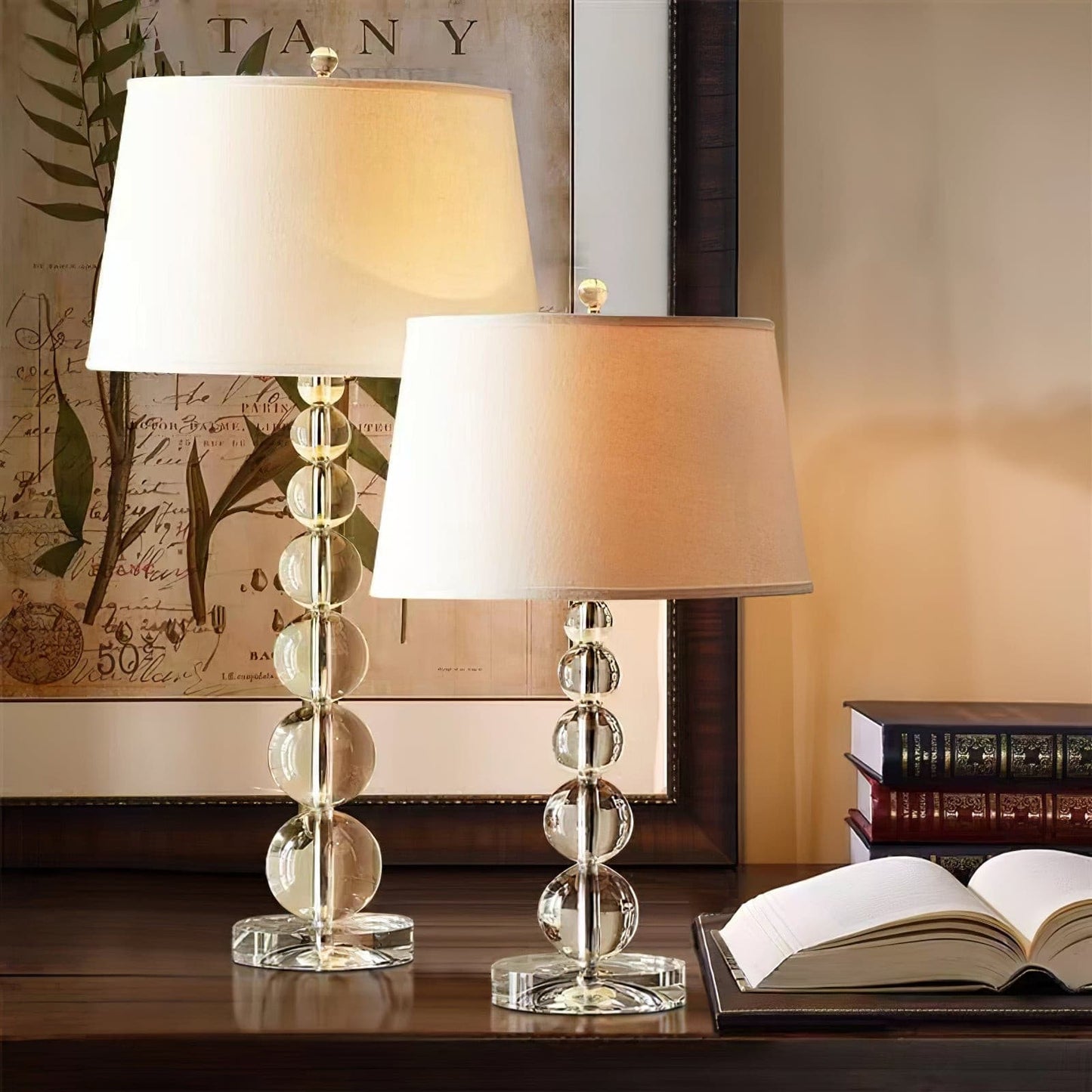 LichtSfeer - Bordlampe med elegant krystalkugleform