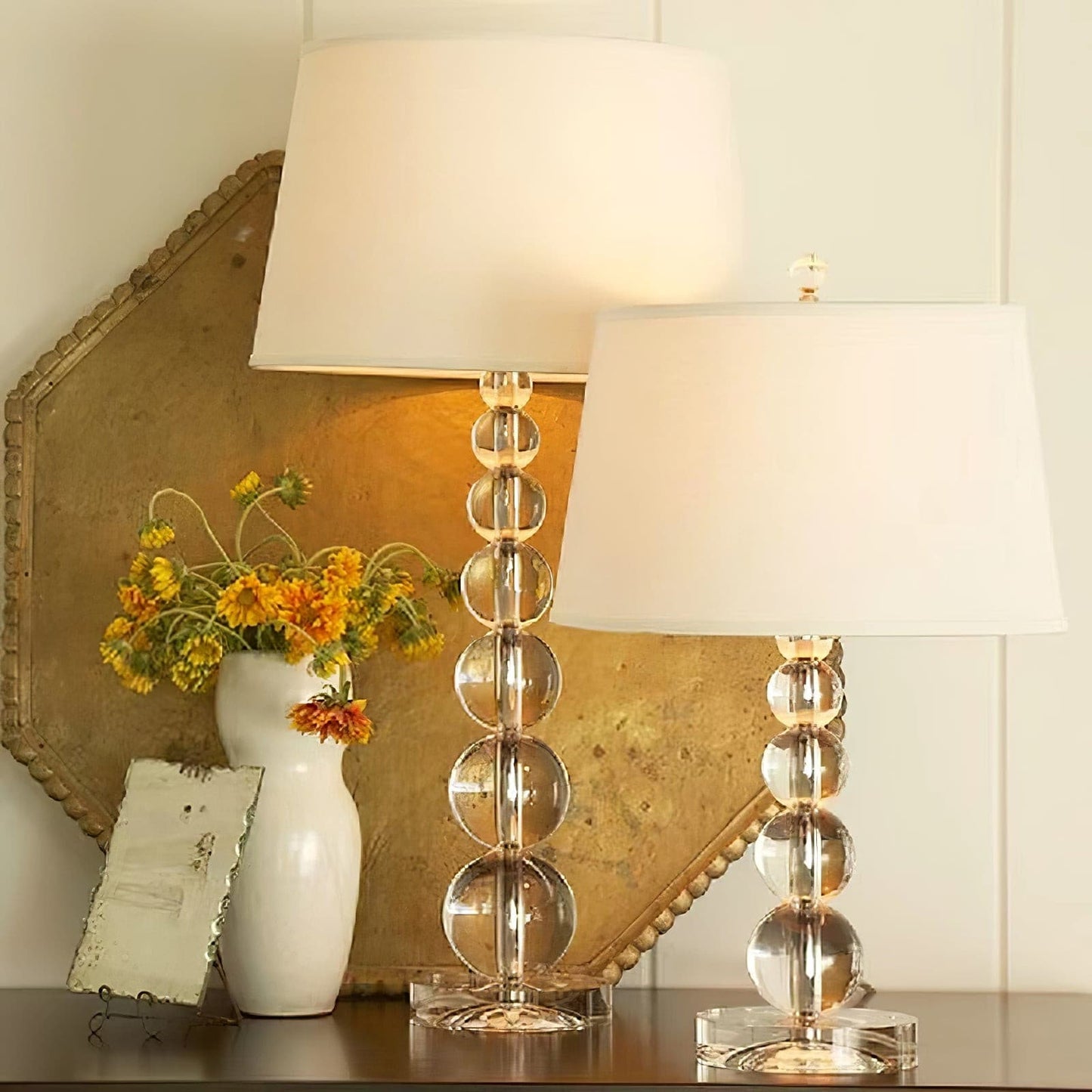 LichtSfeer - Bordlampe med elegant krystalkugleform