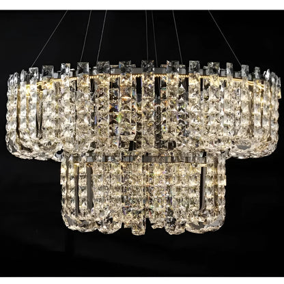 GlitterGlow - Luksuriøs krystall LED-lysekrone