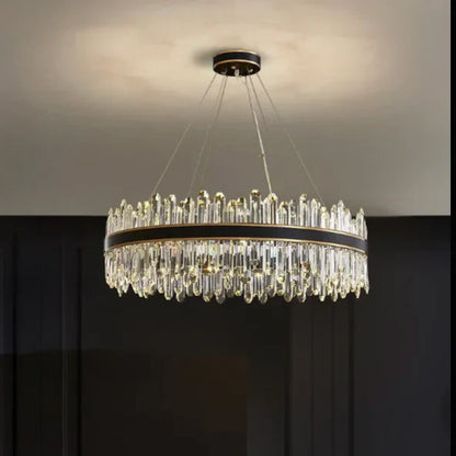 GlowSphere - Elegant rund krystal lysekrone