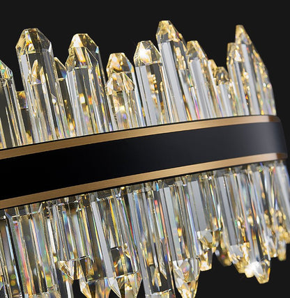 GlowSphere - Elegant rund krystal lysekrone